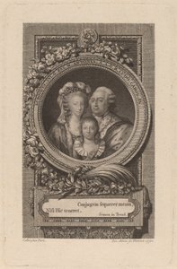ルイ16世、マリー・アントワネット、ルイ・シャルル 作： Jacob Adam after Antoine François Callet