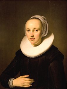女性の肖像 作： Jacob Adriaensz Backer