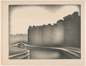水上の家 作： Jacob Bendien (signed by artist)