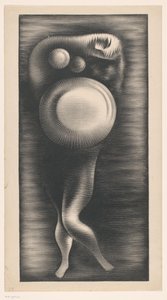 3 つの円で変形した女性の身体 作： Jacob Bendien
