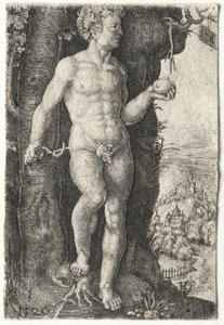 アダム、1526年。 作： Jacob Binck