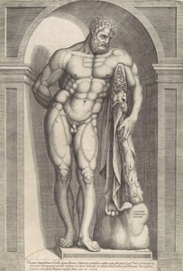 ローマの素晴らしさの鏡: ファルネーゼのヘラクレス、1562., 1562. 作： Jacob Bos