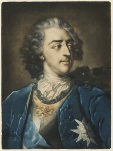 ルイ15世の肖像 作： Jacob Christoph Le Blon