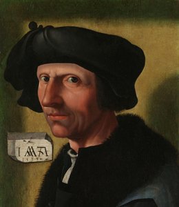 Jacob Cornelisz van Oostsanenの肖像（c。1472/77-1528/33） 作： Jacob Cornelisz van Oostsanen (workshop of)