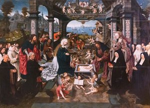 子供の崇拝 作： Jacob Cornelisz van Oostsanen