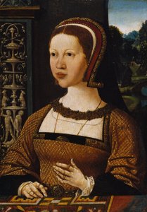 オランダ：女性の肖像（デンマークのイザベラ女王？ デンマークのエリザベス女王と思われる女性の肖像 作： ジェイコブ・コルネリス・ファン・ウースタネン