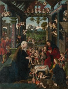 幼子キリストの礼拝 作： Jacob Cornelisz. van Oostsanen
