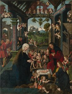 キリストの子供の崇拝、c。 1515年。 作： Jacob Cornelisz. van Oostsanen