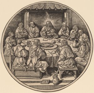 最後の晩餐 作： Jacob Cornelisz van Oostsanen after Albrecht Dürer