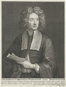 作曲家とヴァイオリニストArcangelo Corelli 1653-1713の肖像