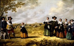 風景の中の家族の肖像 作： Jacob Gerritsz Cuyp
