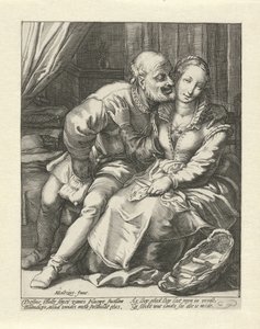 老人の拒絶 作： Jacob Goltzius (II)