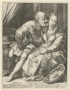 不平等な愛 作： Jacob Goltzius (II)