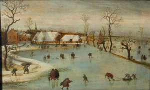 四季：冬、1577年。 作： Jacob Grimmer