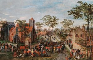 村の見本市、1580 年代。