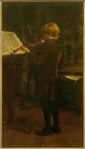 バイオリン奏者 作： Jacob Hendricus Maris