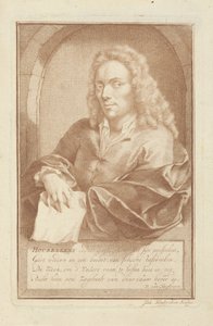アーノルド・ハウブラケンの肖像 作： Jacob Houbraken
