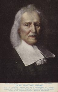 Izaak Walton（1593-1683）、英語作家 作： Jacob Huysmans