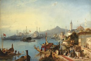 ヌスレティエモスクへのスルタンアブドルメシッドの到着、1842年 作： Jacob Jacobs