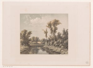 川のある風景 作： Jacob Jan van der Maaten
