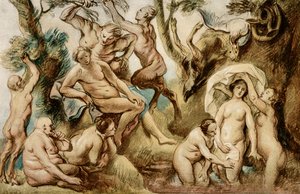 ダイアナ入浴 作： Jacob Jordaens