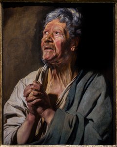 使徒の像（聖ペテロ） 1620-1621年頃 油彩・パネル 作： ジェイコブ・ヨルダーンス