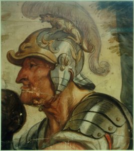 ヘルメットを持つ戦士 作： Jacob Jordaens