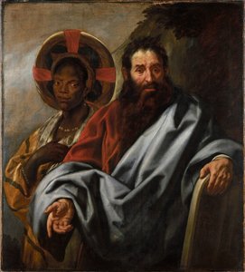モーセとエチオピア人の妻チッポラ、1645 年から 1649 年。 作： Jacob Jordaens
