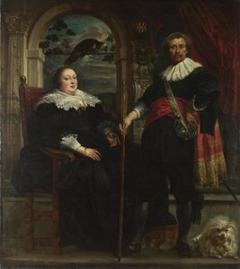 ゴヴァートファンスルペルとその妻の肖像画、1636-1637 作： Jacob Jordaens