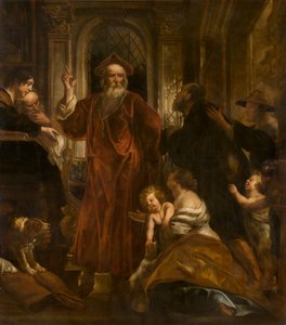ブルターニュの聖イヴォ（油彩） 作： Jacob Jordaens