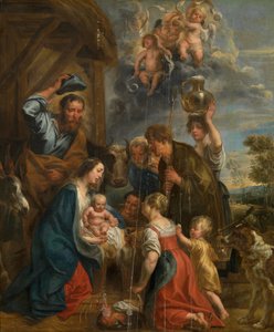 羊飼いたちの礼拝 作： Jacob Jordaens