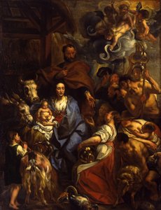 羊飼いたちの崇拝 作： Jacob Jordaens