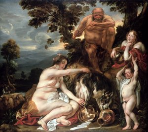 木星の子供時代、1640年から49年頃 作： Jacob Jordaens