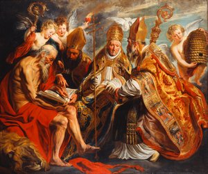 教会の四人の医師、 作： Jacob Jordaens