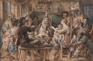ザ・キング・ドリンクス 作： Jacob Jordaens