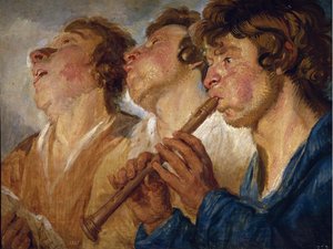 3人の大道芸人 作： Jacob Jordaens