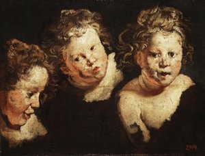 子供の頭の3つの研究 作： ジェイコブ・ヨルダーンス