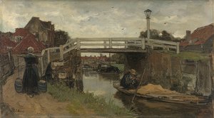 橋。 1879年頃 作： Jacob Henricus or Hendricus Maris