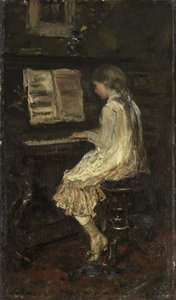 ピアノの女の子 作： Jacob Maris