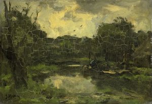 はしけのある風景