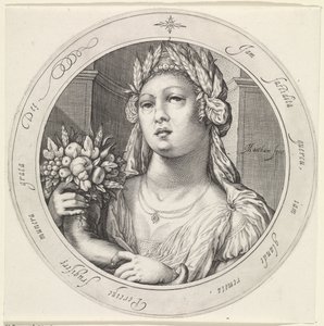 セレスは宝庫に出会った Venus, Bacchus en Ceres (シリーズ名) 作： Jacob Matham