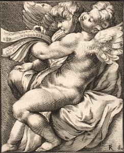 2 つの Putti の歌 作： Jacob Matham