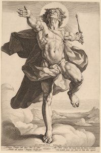 ソルとしてのアポロ 作： Jacob Matham, after Cornelis Cornelisz van Haarlem