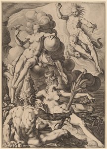 四大元素 作： Jacob Matham after Hendrik Goltzius