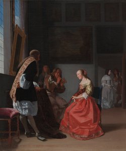 音楽会社、c。 1668。 作： Jacob Lucasz Ochtervelt