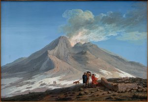 エトナ火山の噴火口 作： Jacob Philipp Hackert