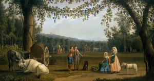 カルディテロ・エステートでの収穫に臨む英国王室の王子たち 作： Jacob Philippe Hackert