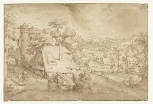 アブラハムとイサクのいる風景 作： Jacob Savery (I)