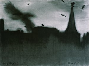 テンビー、1994（紙に木炭） 作： Jacob Sutton