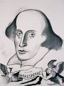 ウィリアム・シェイクスピア（1564-1616）1994（木炭） 作： Jacob Sutton